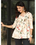Pure Cotton Shirt Style Top