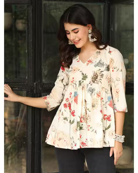 Pure Cotton Shirt Style Top