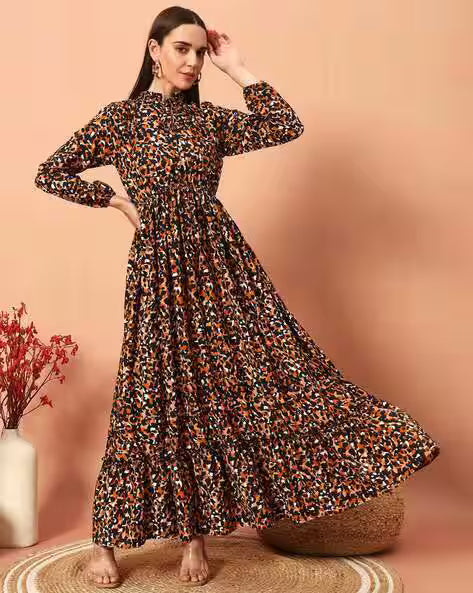 Printed Square Neck Pure Cotton