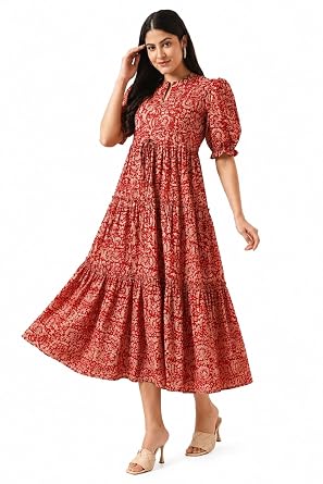 Printed Square Neck Pure Cotton