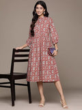 Printed Square Neck Pure Cotton