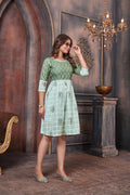 Printed Square Neck Pure Cotton