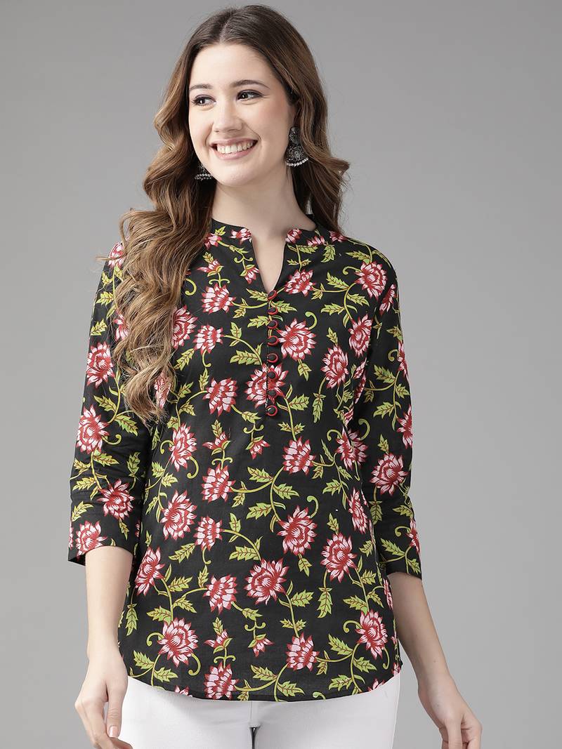 Pure Cotton Shirt Style Top