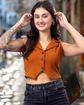 Pure Cotton Shirt Style Top