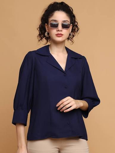 Pure Cotton Shirt Style Top