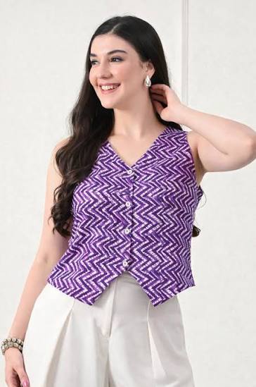 Pure Cotton Shirt Style Top