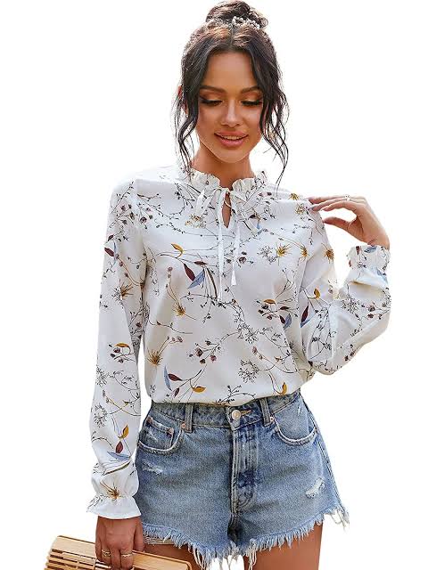 Pure Cotton Shirt Style Top