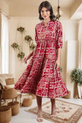 Printed Square Neck Pure Cotton