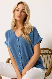 Pure Cotton Shirt Style Top