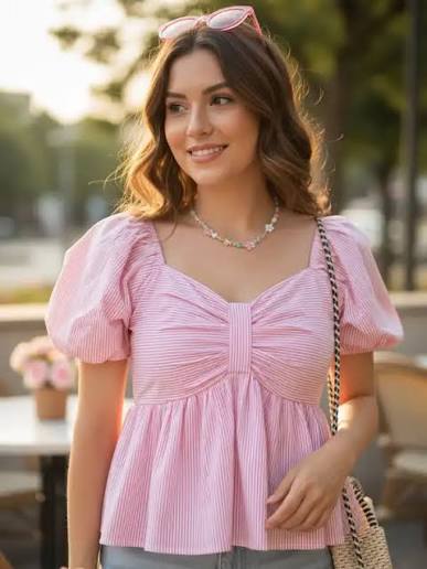Pure Cotton Shirt Style Top