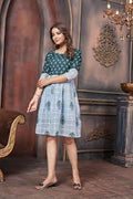 Printed Square Neck Pure Cotton