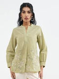 Printed Square Neck Pure Cotton