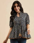 Pure Cotton Shirt Style Top