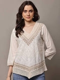 Pure Cotton Shirt Style Top