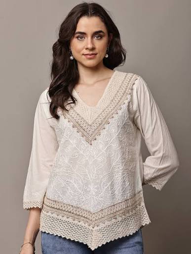 Pure Cotton Shirt Style Top